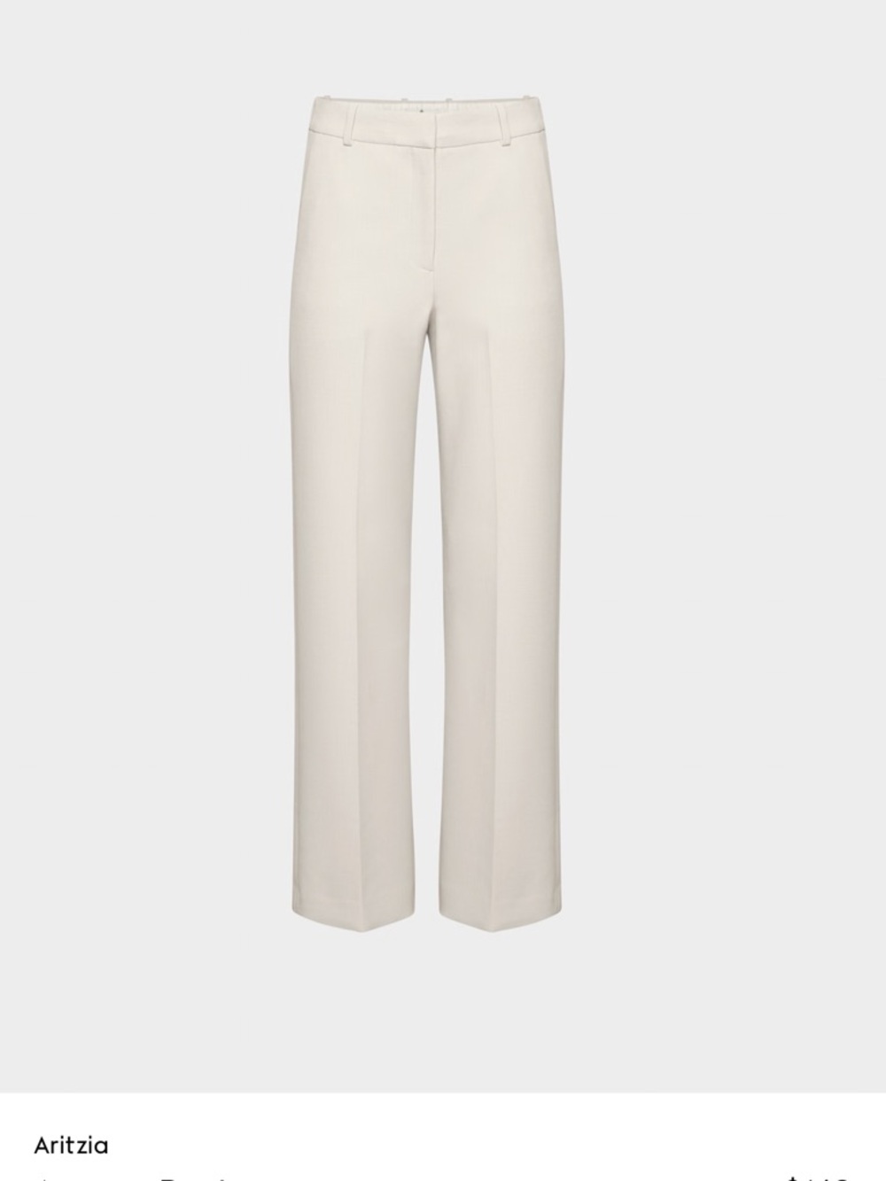 Aritzia Babaton Agency Cream Wide-Leg Pants